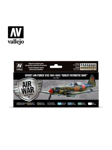 Vallejo 71197 Soviet Air Force 1941-1943 Set of 8 Model Air Paints