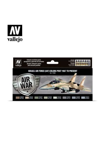 Vallejo 71203 Israeli Air Force 1967+ to Present Paints (8 Colors)