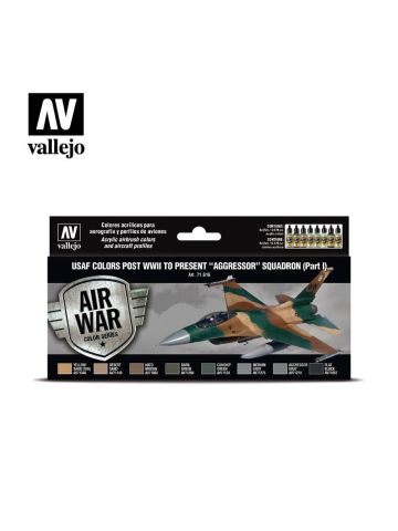 Vallejo 71616 USAF Post WWII-Present Aggressor Part I 8 Model Air Paints