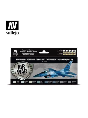 Vallejo 71618 USAF Post WWII-Present Aggressor Part III 8 Model Air Paints