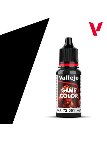 Vallejo Game Color 72051 Black Acrylic Paint