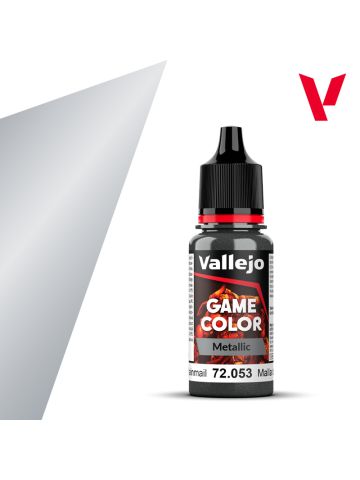 Vallejo Game Color 72053 Chainmail Metallic Acrylic Paint