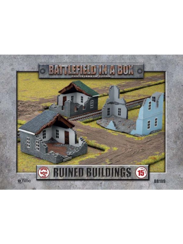 Battlefront BB199 Ruins Buildings (3) Gaming Terrain