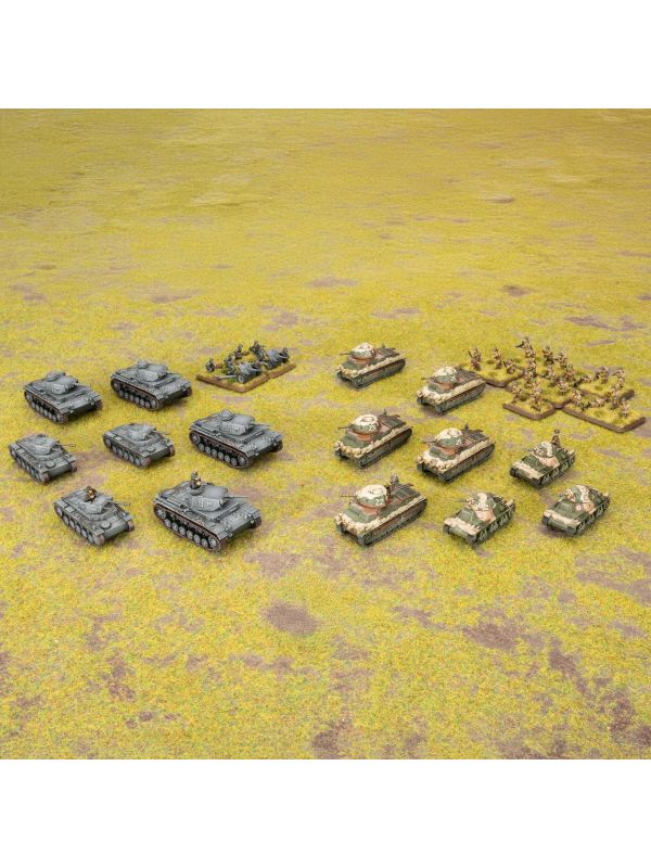 Flames of War Maginot Line German vs French Starter Set - Box Contents