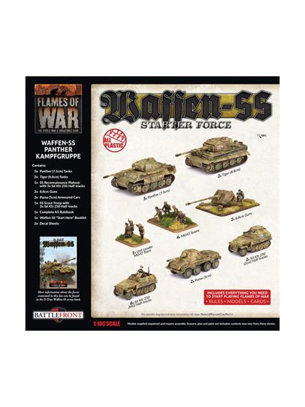 Flames of War SS Panther Kampfgruppe miniatures set