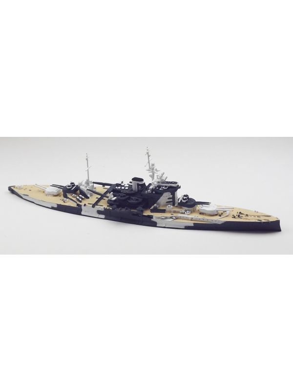 Neptun T1104BS British Battleship Warspite Camouflaged & Painted Decks 1/1250