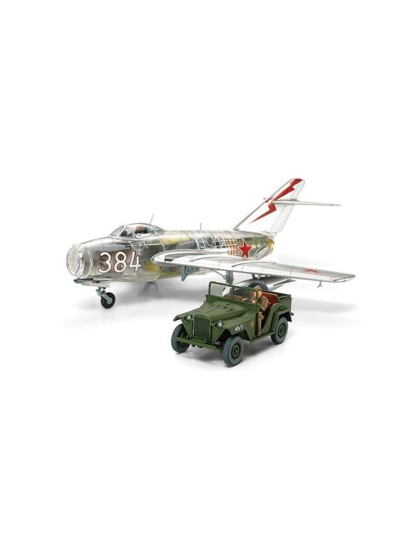Tamiya MiG-15 with GAZ-67B Clear Edition 1/48 model kit