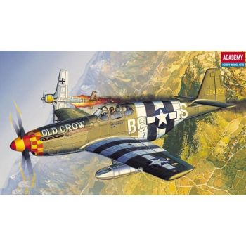 Academy 12464 North American P-51B Mustang 1/72 Scale Plastic Model Kit