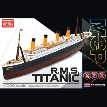Academy 14217 British Passenger Liner RMS Titanic 1/1000 Scale Plastic Model Kit