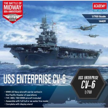 Academy 14409 US Aircraft Carrier Enterprise 'Battle of Midway' 1/700 Scale Kit