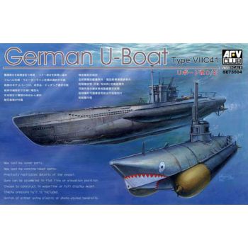 AFV Club SE73504 German U-Boat Type VII C/41 1/350 Scale Plastic Model Kit