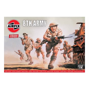 Airfix 00709V WWII British 8th Army 1/76 Scale Plastic Model Figures