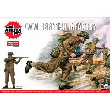 Airfix A02718V WWII British Infantry 1/32 Scale Plastic Model Figures