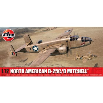 Airfix A06015A North American B-25C/D Mitchell 1/72 Scale Plastic Model Kit