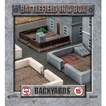 Battlefront BB249 European Backyards (4) Gaming Terrain