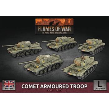Flames of War BBX71 Comet Platoon (5 Tanks) Gaming Miniatures
