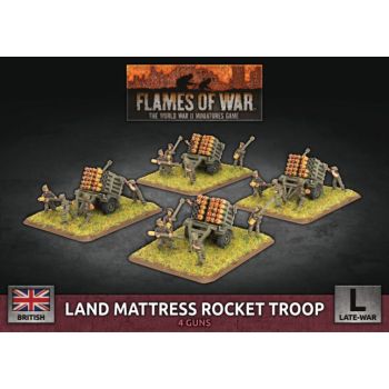 Flames of War BBX77 Land Mattress Rocket Troop (4 Launchers) Gaming Miniatures