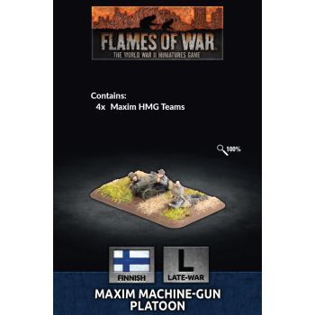 Flames of War FI704 Late War Finnish Maxim Machine-Gun Platoon Gaming Miniatures