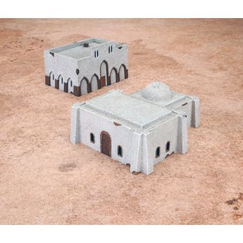 Flames of War BB-02 Desert Large Buildings Fully Painted North Afrika Mid-War