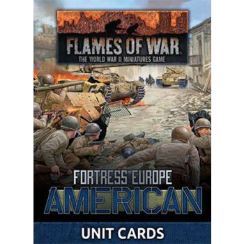 Flames of War FW261U Fortress Europe: American Unit Cards