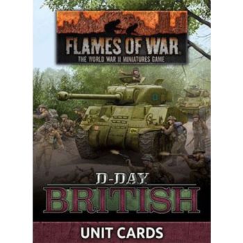 Flames of War FW264U D-Day British Unit Cards