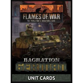 Flames of War FW267U Bagration: German Unit Cards