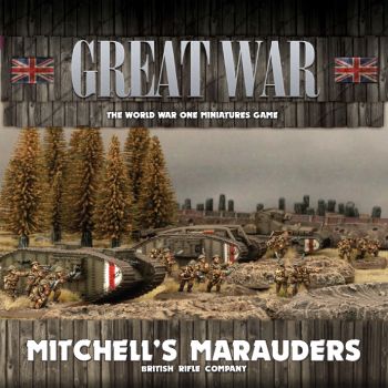 Great War GBRAB02 Mitchell's Marauders (3 Tanks & 71 Figures) Gaming Miniatures