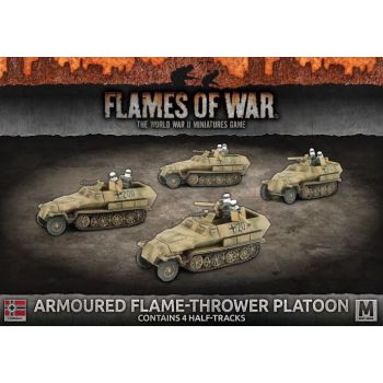Flames of War GBX125 Armored Flame Platoon Mid-War (4 Vehicles) Miniatures