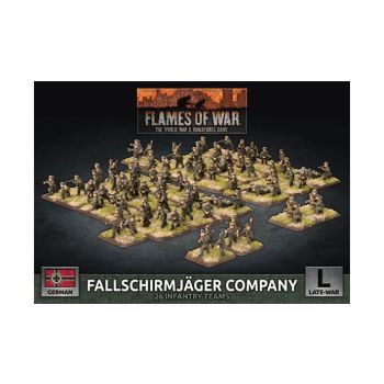 Flames of War GBX136 Fallschirmjager Company Late War (92 Figures) Miniatures