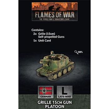 Flames of War GE151 Grille 15 cm Gun Platoon (2 SP Guns) Gaming Miniatures
