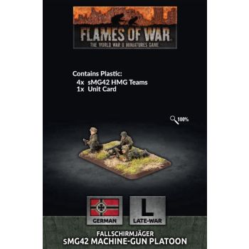 Flames of War GE770 Late War Fallschirmjager HMG Platoon (4) Gaming Miniatures
