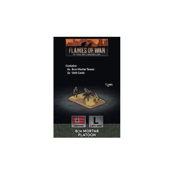 Flames of War GE785 8cm Mortar Platoon Late War (6) Plastic Gaming Miniatures