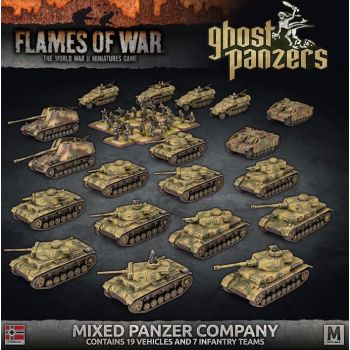Flames of War GEAB24 Ghost Panzers Mixed Panzer Company (Vehicles & Infantry)