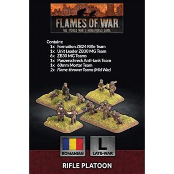 Flames of War BFRO702 Romanian Late War Rifle Platoon Metal Gaming Miniatures