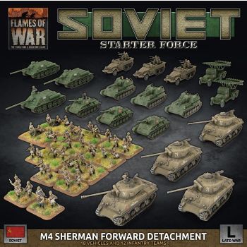 Flames of War SUAB16 Soviet M4 Sherman Forward Detachment Gaming Miniatures