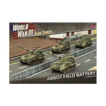 Team Yankee TBBX06 Abbot Field Battery (4 SP Guns) Plastic Gaming Miniatures