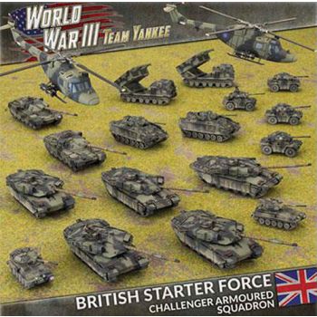 Team Yankee TBRAB03 British Challenger Armored Sqn (17 Tanks+) Gaming Miniatures