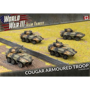 Team Yankee TCBX03 Cougar Armoured Troop (4 Vehicles) Gaming Miniatures