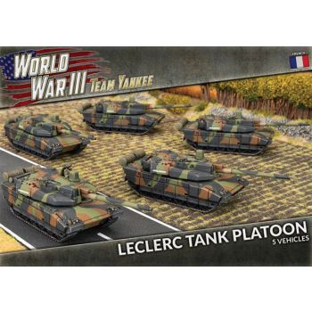 Team Yankee TFBX10 Leclerc Tank Platoon (5 Tanks) Plastic Gaming Miniatures