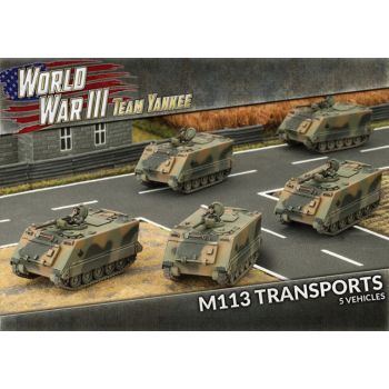 Team Yankee TNBX03 Belgian M113 Platoon (5 Vehicles) Gaming Miniatures