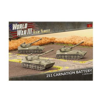 Team Yankee TSBX07 2S1 Carnation Battery (3 SP Howitzers) Gaming Miniatures