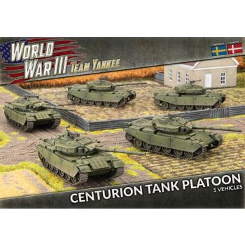 Team Yankee TSWBX02 Centurion Tank Platoon (5 Tanks) Plastic Gaming Miniatures