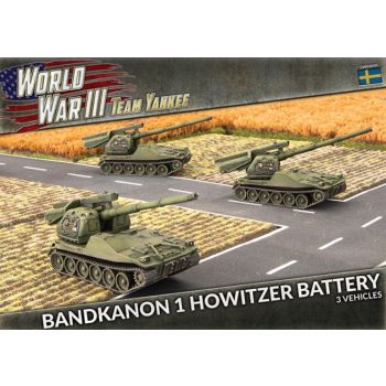 Team Yankee TSWBX06 Bandkanon 1 Howitzer Battery (3 SP Guns) Gaming Miniatures