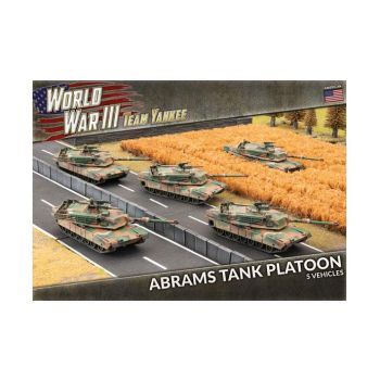 Team Yankee TUBX18 Abrams Tank Platoon (5 Tanks) Plastic Gaming Miniatures