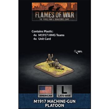 Flames of War US805 M1917 MG Platoon Late War (12 Figures) Gaming Miniatures