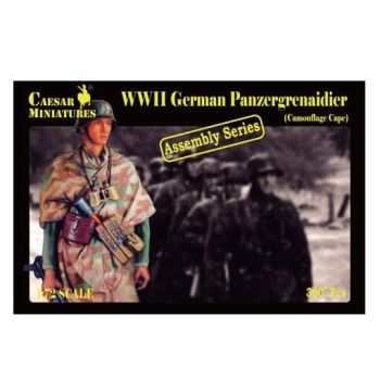 Caesar Miniatures 7717 Panzergrenadiers with Camouflage Cape 1/72 Scale Figures