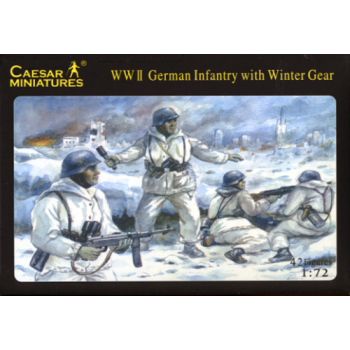 Caesar Miniatures H005 WWII German Infantry with Winter Gear 1/72 Scale Figures