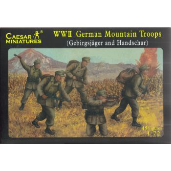 Caesar Miniatures H067 WWII German Mountain Troops 1/72 Scale Model Figures