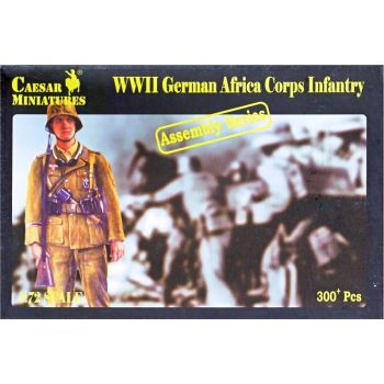 Caesar Miniatures 7713 German Africa Corps Infantry 1/72 Scale Model Figures