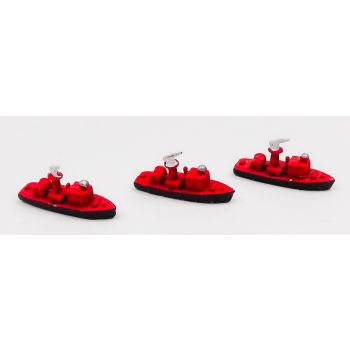 Lot of Three Fireboats 1/1250 Scale Model Ships